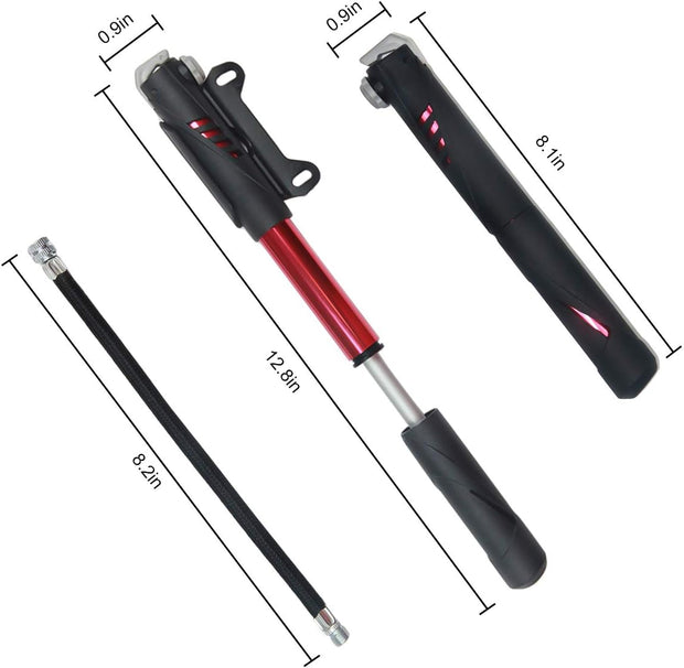 CHUMXINY Bike Repair Kit, 16-in-1 Bike Repair Tool, 120Psi Mini Bicycle Pump, Tire Patch Kit for Mountain and Road Bikes