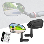 RBRL Extra Large Bicycle Mirror, 360 Adjustable Shatterproof and Durable Bar End Rear View Mirror for E-Bike (Right)