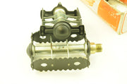 VINTAGE NOTARIO 9-16" RAT TRAP PEDALS MADE FOR BMX IN 80's BLACK LAST SET NOS