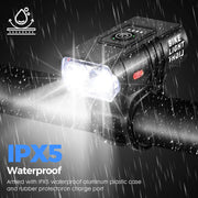 Woobroo Rechargeable Bike Lights Set Front and Back, LED Ultra Bright 6 Light Modes Bicycle Lights, Super Long Standby Bicycle Lights & IP65 Waterproof Bike Light Set, Road Mountain Bike Lights