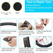CHUMXINY Bike Repair Kit, 16-in-1 Bike Repair Tool, 120Psi Mini Bicycle Pump, Tire Patch Kit for Mountain and Road Bikes