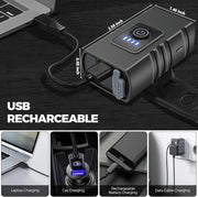Woobroo Rechargeable Bike Lights Set Front and Back, LED Ultra Bright 6 Light Modes Bicycle Lights, Super Long Standby Bicycle Lights & IP65 Waterproof Bike Light Set, Road Mountain Bike Lights