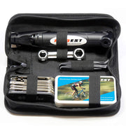 Kitbest Bike Repair Tool Kit, Bike Puncture Tire Patch Repair Tool Kit Contains 16-in-1 Bicycle Multi Tool, Portable Bicycle Cycling Road Mountain Bike Accessories for Men Women