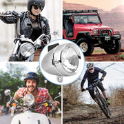 Bike Motorized Bike Headlight Tail Light Friction Generator Dynamo, Universal 12V 6W BMX Bike Headlight and Rear Light Friction Generating Electricity, Waterproof Head Tail Lamp Dynamo Light
