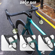 BriskMore Bike Mirrors, HD Glass Convex Lens Bicycle Rearview Mirror, 2PCS Safe Cycling Rear View Mirror