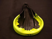 TRENDY FLUORESCENT YELLOW SADDLE FOR MTB,FIXIE, NEON YELLOW SEAT BARGAIN PRICE