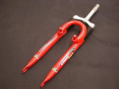 SUSPENSION FORK RST156L OMNI 26" MTB BIKE RED 1 1-8" 28.6 THREADED 142mm REDUCED