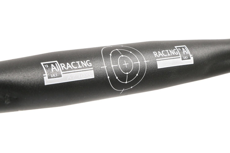 AI RACING LIGHTWEIGHT ALLOY DROP HANDLEBARS ROAD BIKE BLACK 31.8mm 460mm WIDE (440mm CENTRES)