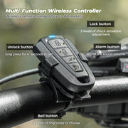 ROCKBROS Electric Bike Bell, IPX5 Bicycle Bell Loud for Kids Adults Bike Horn for Mountain Road Bike Accessories 150dB