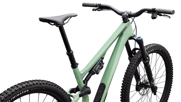 2026 Specialized Stumpjumper 15 EVO Expert AXS Full Suspension Mountain Bike in Gloss Pistachio