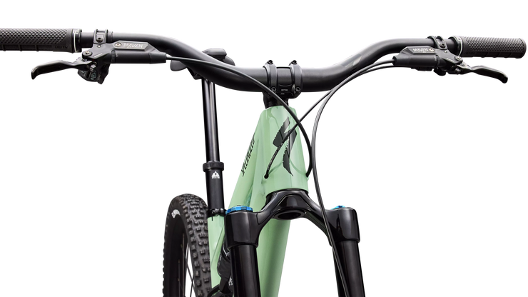 2026 Specialized Stumpjumper 15 EVO Expert AXS Full Suspension Mountain Bike in Gloss Pistachio