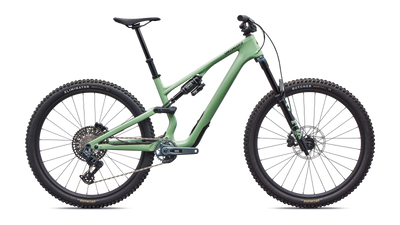 2026 Specialized Stumpjumper 15 EVO Expert AXS Full Suspension Mountain Bike in Gloss Pistachio