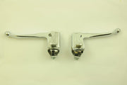 TRADITIONAL TYPE BIKE CHROME STEEL BRAKE LEVERS FOR CALIPER BRAKES NOS 105mm