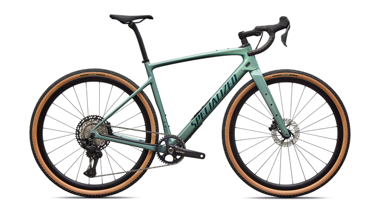 2026 Specialized Diverge 4 Expert Shimano GRX Di2 Carbon Gravel Bike in Fjord Metallic
