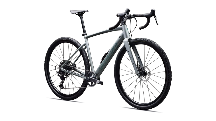 2026 Specialized Diverge 4 Comp Alloy SRAM Apex Gravel Bike in Satin Shadow Silver