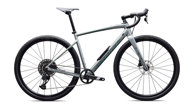 2026 Specialized Diverge 4 Comp Alloy SRAM Apex Gravel Bike in Satin Shadow Silver