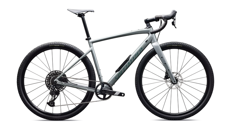 2026 Specialized Diverge 4 Comp Alloy SRAM Apex Gravel Bike in Satin Shadow Silver