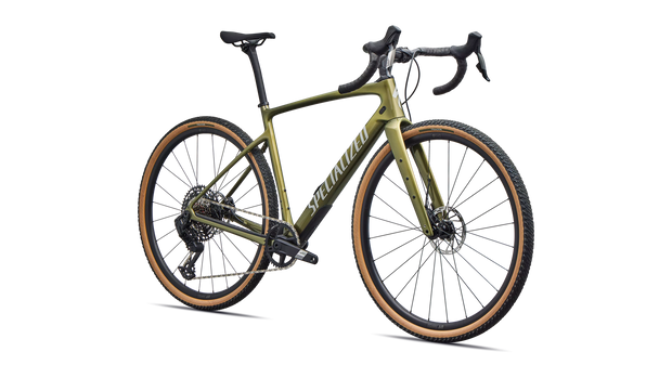 2026 Specialized Diverge 4 Comp Carbon SRAM Apex AXS Gravel Bike in Laurel Green Metallic