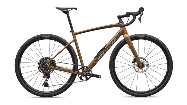 2026 Specialized Diverge 4 Sport Alloy Shimano CUES Gravel Bike in Satin Burnt Gold Metallic
