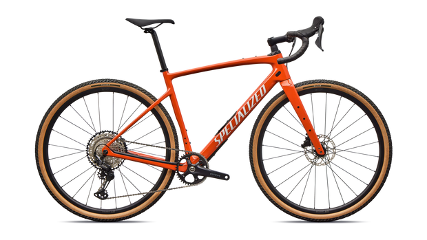 2026 Specialized Diverge 4 Sport Carbon Shimano GRX 600 Carbon Gravel Bike in Deep Orange