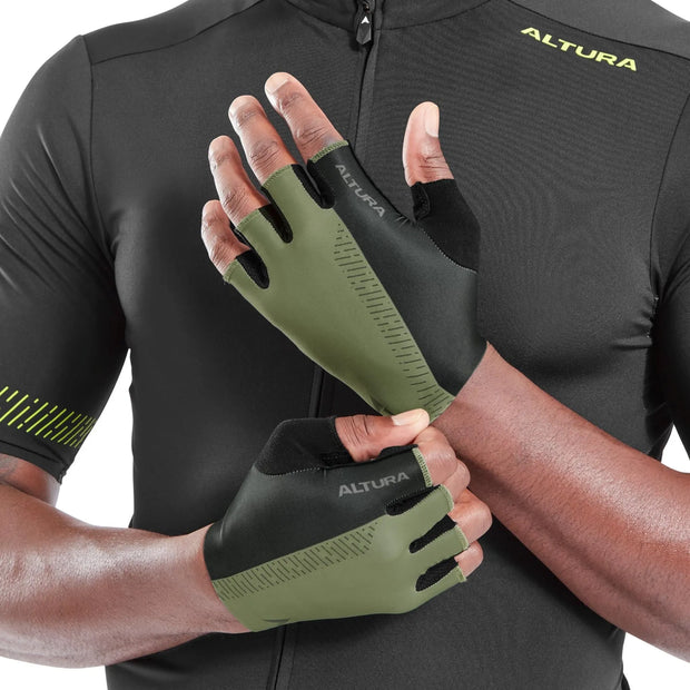Altura Progel Unisex Cycling Mitts in Lime