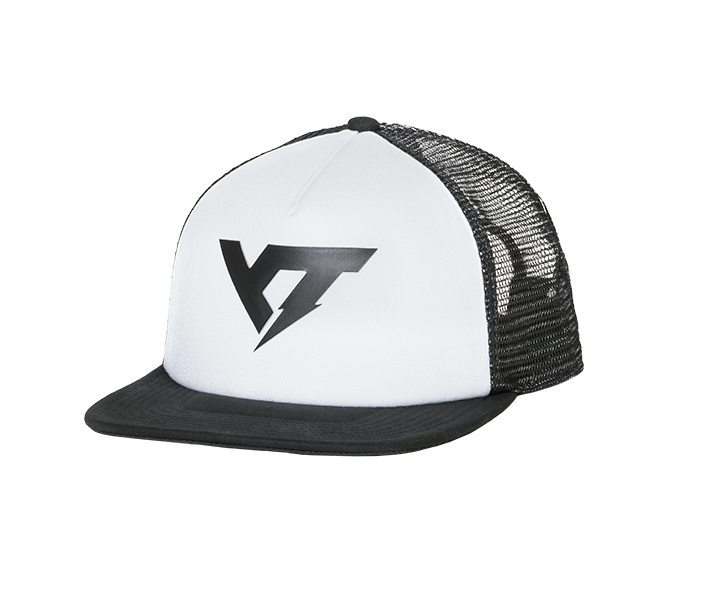 YT LOGO TRUCKER CAP BLACK/WHITE