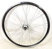24” 507 - 19 JUNIOR MTB DISC HUB BIKE REAR WHEEL SCREW ON FREEWHEEL TYPE HUB BLACK 9 x 4 RIM