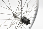 20 X 1.75 406 - 17 Rim Rear Folding Bike MTB Wheel Shimano FH-RM30 7 speed Cassette Hub Silver