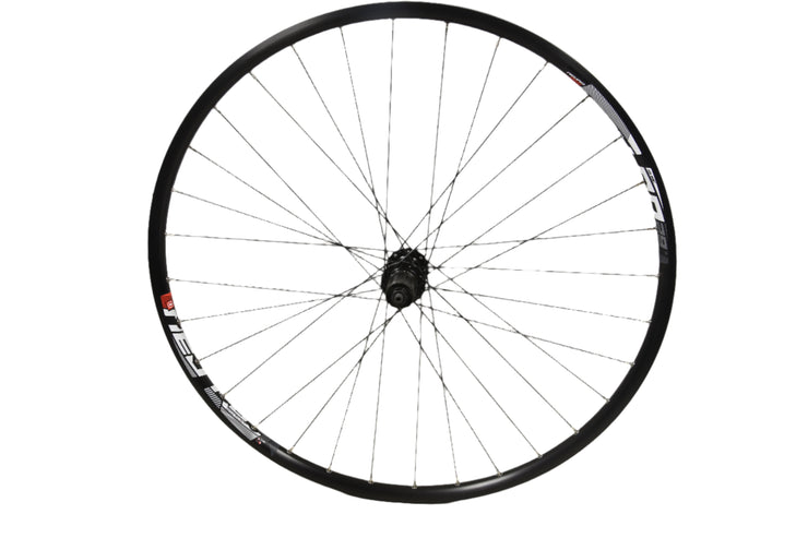 29er 700c CENTRE LOCK DISC REAR WHEEL SHIMANO FH-TX505 8/9/10 SPEED BLACK RIM