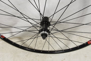 29er 700c CENTRE LOCK DISC REAR WHEEL SHIMANO FH-TX505 8/9/10 SPEED BLACK RIM