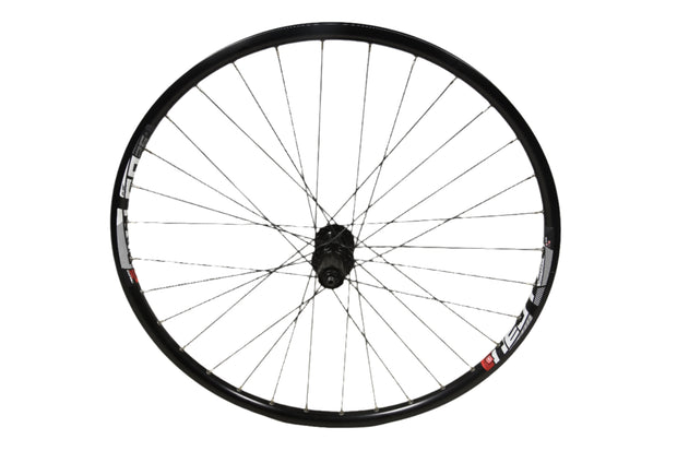 26" 559 - 19 CENTRE LOCK DISC REAR WHEEL SHIMANO FH-TX505 8/9/10 SPEED BLACK RIM