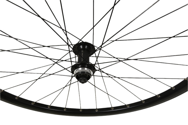 27.5 650B CENTRE LOCK DISC FRONT WHEEL SHIMANO HB-TX505 BLACK RIM