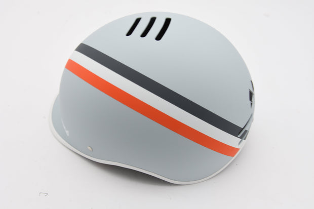 Thousand Heritage Collection Adult Bike Helmet Original Low Profile Retro Commuter Cycling Helmet Large 59 - 62cm GT Stripe grey (matt)