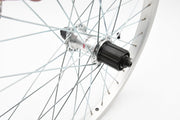 20 X 1.75 Rear Folding Bike MTB Wheel Shimano FH-MC18 8/9speed Cassette Silver