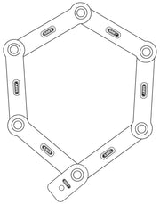 ABUS Bordo uGrip 5700C Folding Combination Lock 80cm with SH Bracket