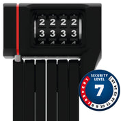 ABUS Bordo uGrip 5700C Folding Combination Lock 80cm with SH Bracket
