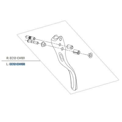 Campagnolo CH12 Compl. R/H EP Brake Lvr