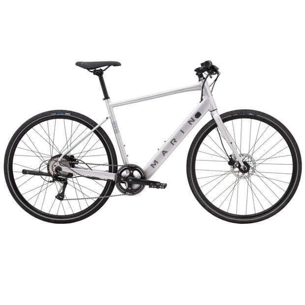 2025 Marin Fairfax E  Hybrid Bike in Silver