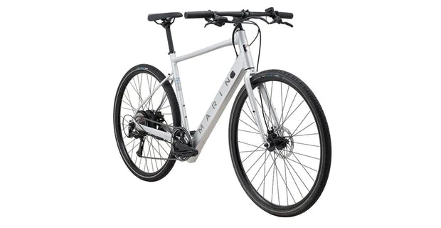 2025 Marin Fairfax E  Hybrid Bike in Silver