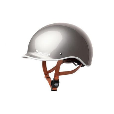 Thousand Heritage urban bike or Roller Skate/board helmet Small 54cm - 57cm Polished Titanium Grey NEW