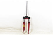 700c 28” Suntour Cr-8 Suspension Fork 1 1/8” Steerer 300mm V Brake Red Frost