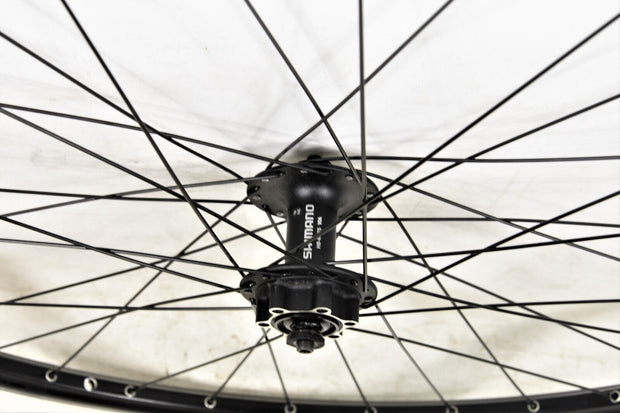 29er 700c Shimano Deore HB-M475 Disc Hub Bike Front Wheel 622 - 19 Rim Black