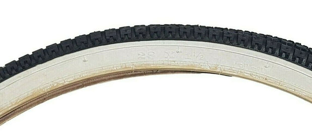 28 x 1 1/2 (40-635) Tyres Heavy Roadster Tread For Vintage Bikes Black & White