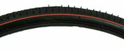 28 x 1 1/2 (40-635) Black Tyres Heavy Roadster Tread For Vintage Bikes Redline