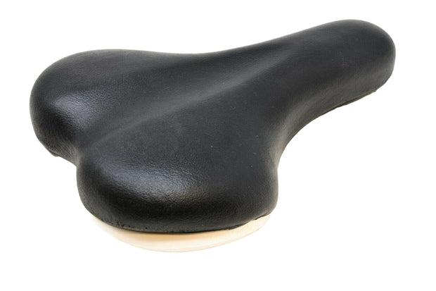 Adult Bike Saddle Mens Ladies Soft Seat ATB MTB Any Bicycle Seat Black White