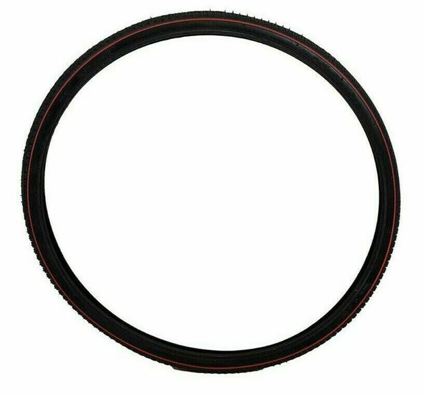 28 x 1 1/2 (40-635) Black Tyres Heavy Roadster Tread For Vintage Bikes Redline