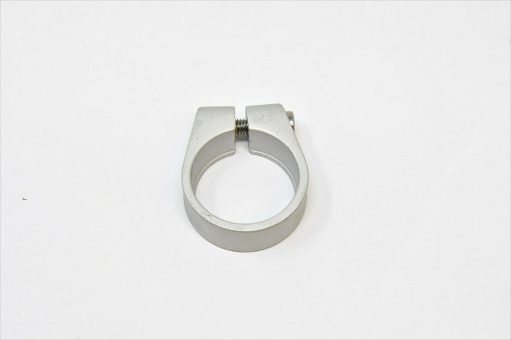 35MM ALLOY FRAME SEAT POST CLAMP 34.9MM MTB ROAD TREKKING E BIKE SILVER FINISH