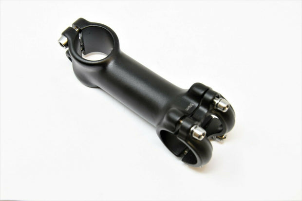 Black Alloy 1 1/8” A head stem MTB Bike 100mm reach 31.8mm h/bar 17 degree rise