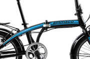Ammaco Folding Bike Pakka Metro 20" Wheel Commuter Bike Black