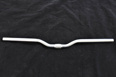 WIDE LOW RISE 650mm SATIN SILVER MTB BIKE HANDLEBARS 30mm RISE 25.4mm CENTRE BAR